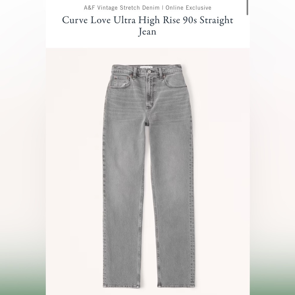 Abercrombie and Fitch Vintage Stretch Denim | Curve Love Ultra High Rise